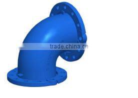 EN 545 DBL loosing flanged 90 degree Bend pipe fittings