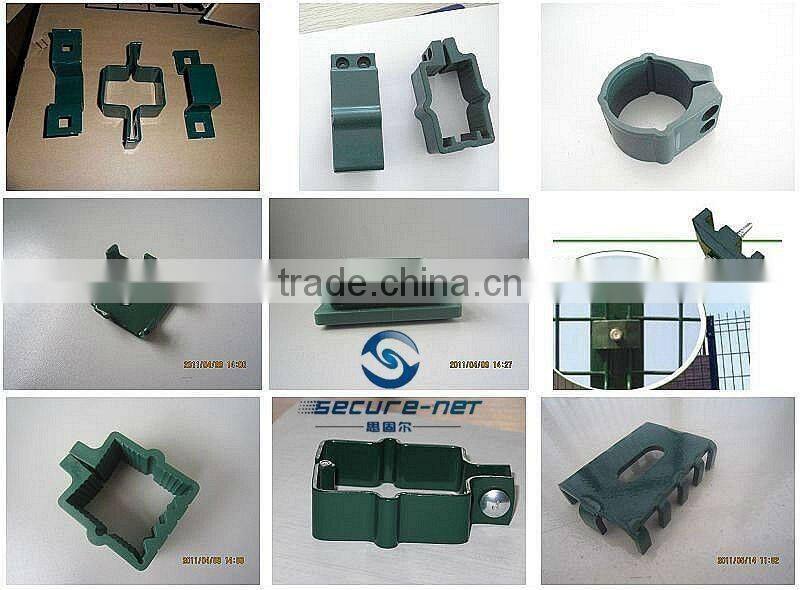 pvc coated garden curved fence panel