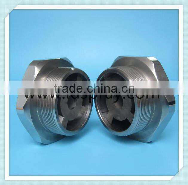 Large flow rate AA-W or AA-U full cone nozzle with slotted vane