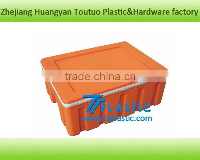 customized making two layers HDPE custom plastic container