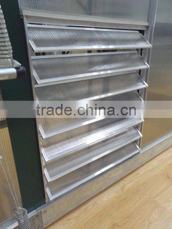 New kinds of greenhouse aluminum wall louvers with 7 blades
