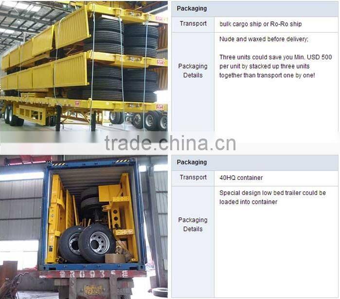 2016 Best sale 40 feet tri-axle skeleton container semi trailer/skeletal container trailer chassis/frame truck trailer for