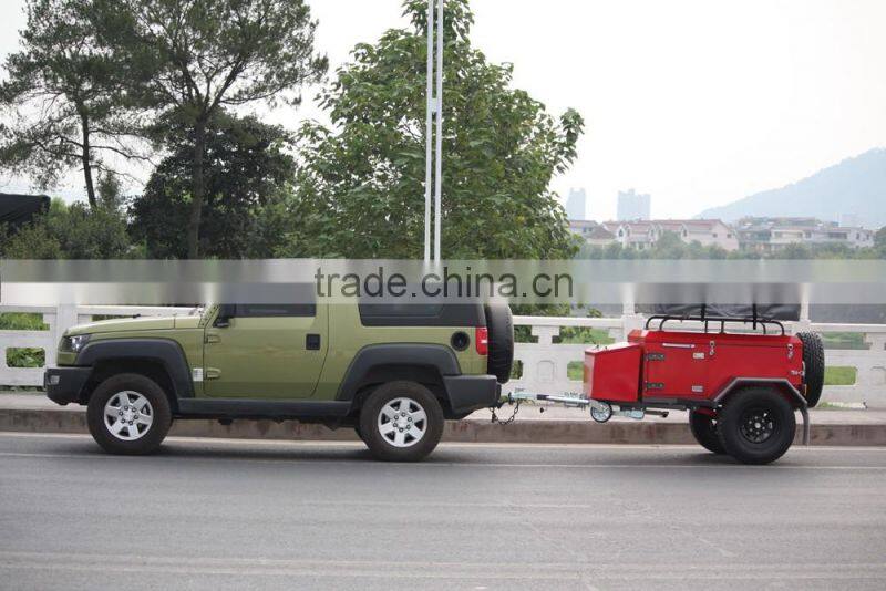 Newest design off road roof tent camper trailer with kitchen system