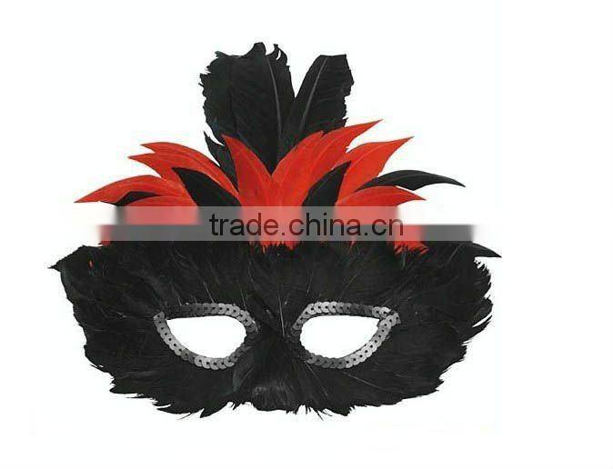 feather design simple feather mask