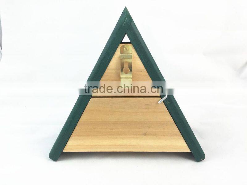 Triangle wooden bird house,FSC wooden bird nest, pet house