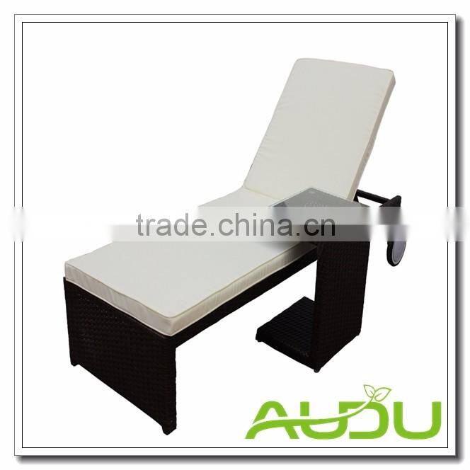 Audu Sicilia Black Rattan Sun Loungers