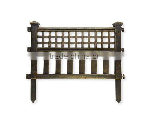 factory price golden plastic split rail fence