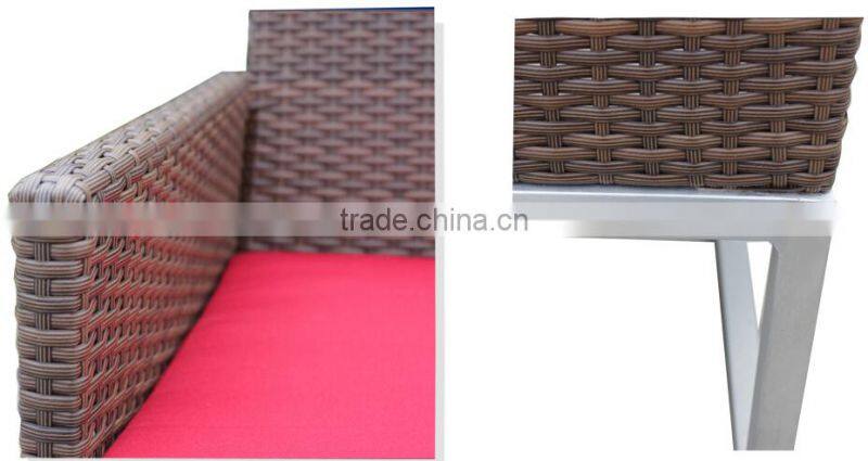 Rattan outdoor furniture cafe table chair set