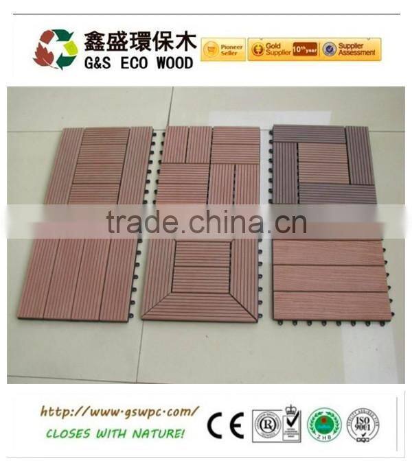 Outdoor Plastic Wood Floor Tiles/WPC DIY Decks/deck tiles wpc diy