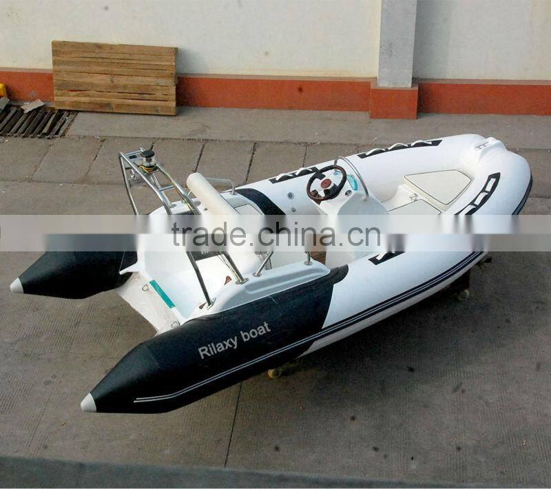 CE approved 14ft rigid inflatable boat hypalon