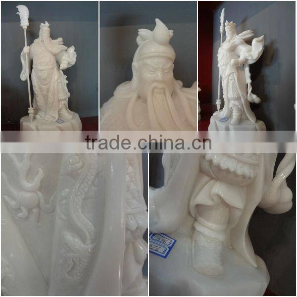Carved Marble Arts and Crafts Statue