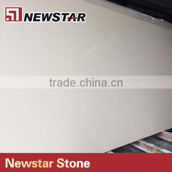 Newstar beige quartz stone slabs