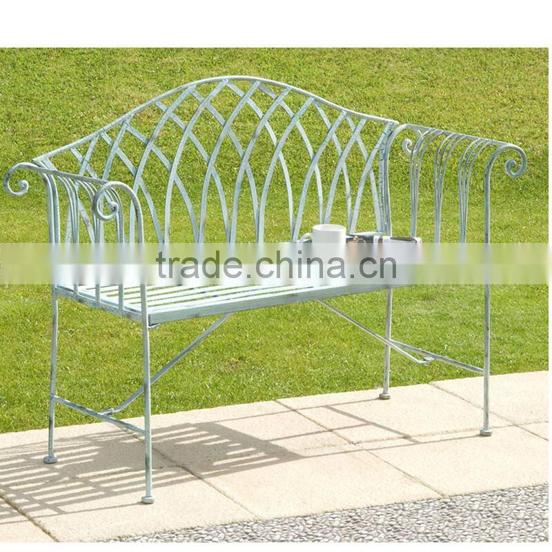 Vintage outdoor wrought iron clean bench PL08-8671