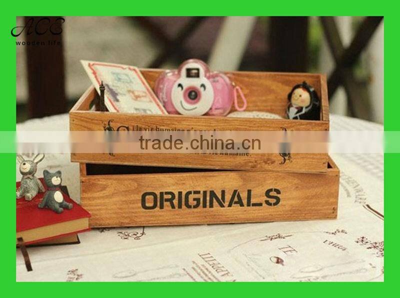 Custom wooden storage box