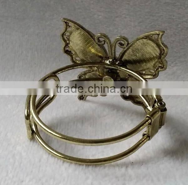 metal alloy butterfly curtain tie back