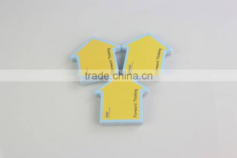 Custom Branded Arrow Shape House shape sticky notes