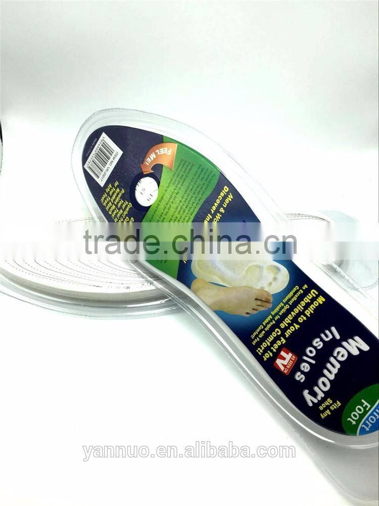 EVA Material Pad, Cushion Material Memory Sponge Shoe Insoles As seen on TV 2017