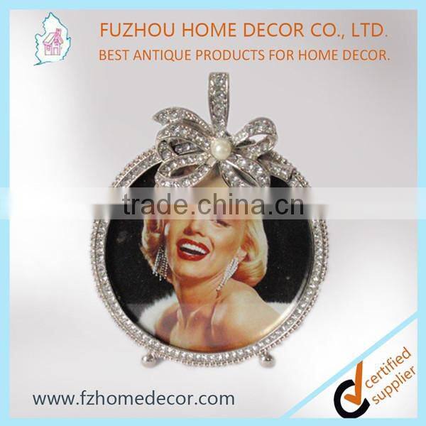 wedding 2015 new style acrylic photofunia round metal photo frame