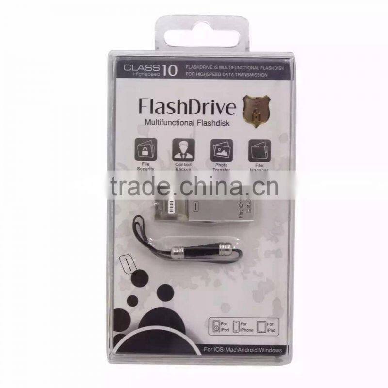 2016 Newest 8gb 16gb 32gb /1tb OTG USB Flash Drive For IPhone With Logo Custom