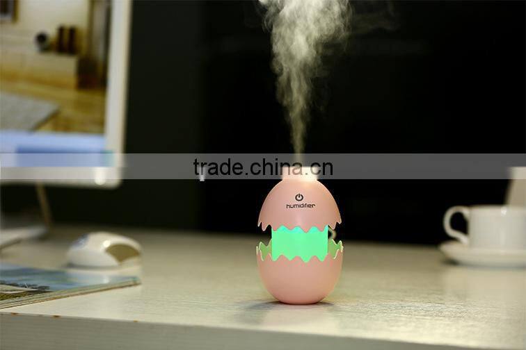 Mini Egg Shape Humidifier With USB Charge, Air Fresh Purifier Control by Tourch Switch For Office