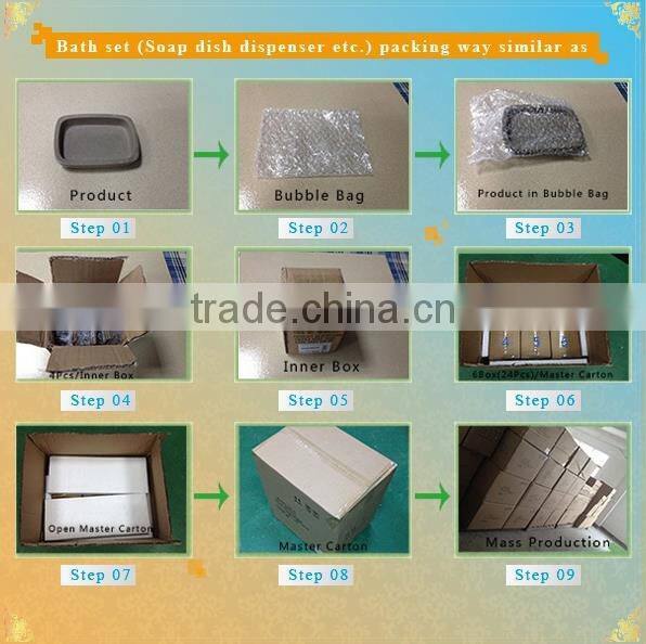 Marble home decor bathroom accessories sets designed from factory wholesale