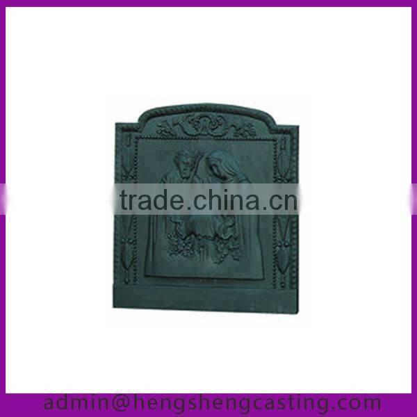 antique indoor cast iron stove door