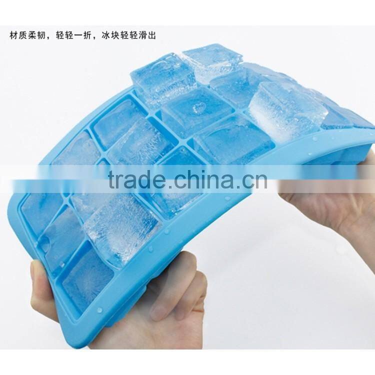 New product 24 checks silicone ice cube tray