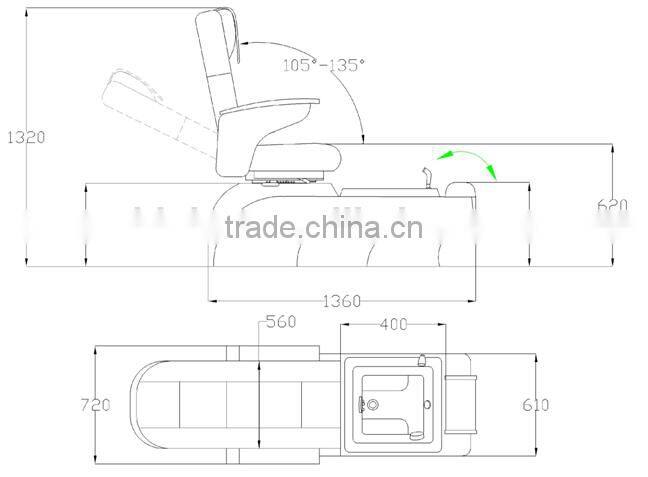 Electric beauty bed / Salon Furniture used electric massage table deluxe massage chair A015S