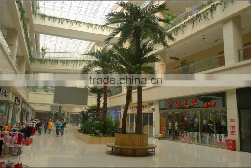 artificial palm tree with brown bark fiberglass tree sale fake tree outdoor decoration