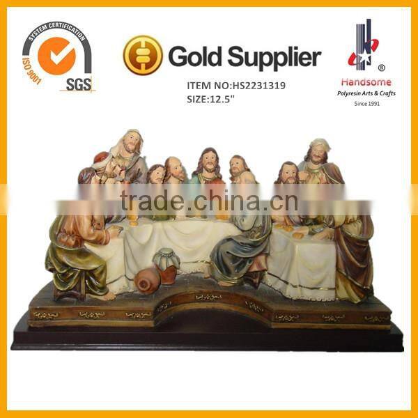 12.5" Hot sale polyresin last supper catholic religious items