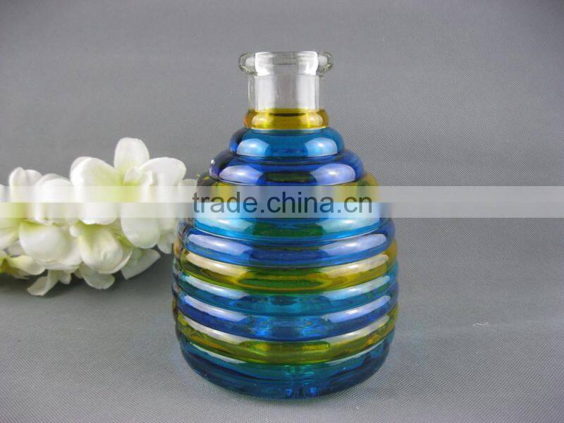 colored glass wasp trap hanging glass bee catcher , glsss bee catcher
