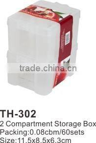 Hight Quanlity 2pcs Compartment Storage Box TH-302