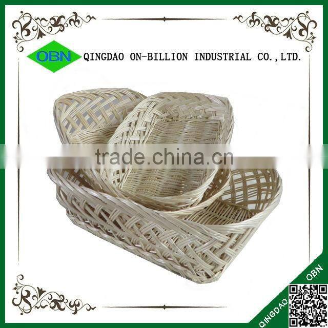 Handicraft sets customized colored cheap wicker bread baskets