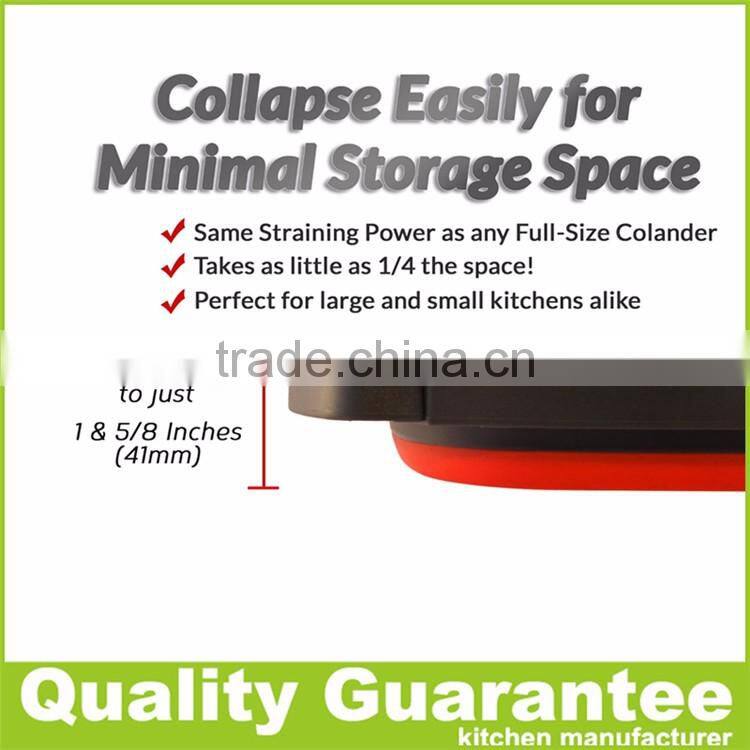 Collapsible Silicone Colander high quality silicone strainer kitchen strainer