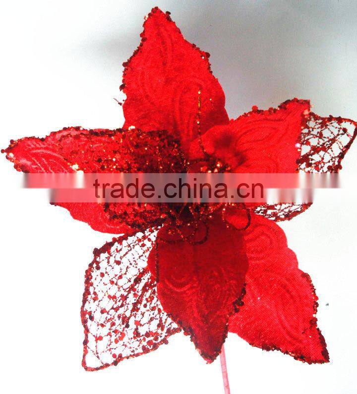 China factory supply crafts decorations decorative artificial flower making for christmas market