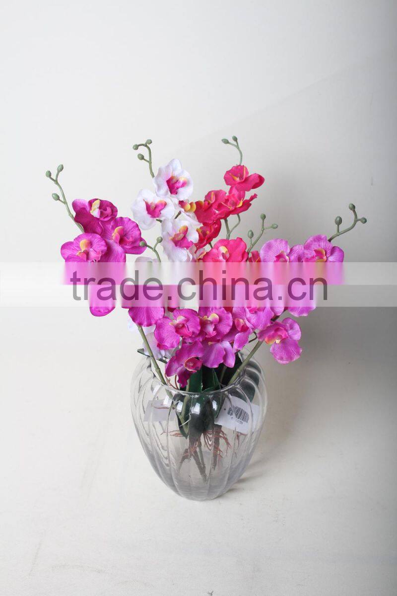 Fabric butterfly orchid artificial butterfly orchid flowers landscaping flowers