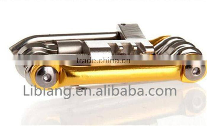 Professional portable multifunction bicycle repair tools with three color