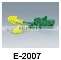 Noise reduction silicone rubber earplugs with case packing