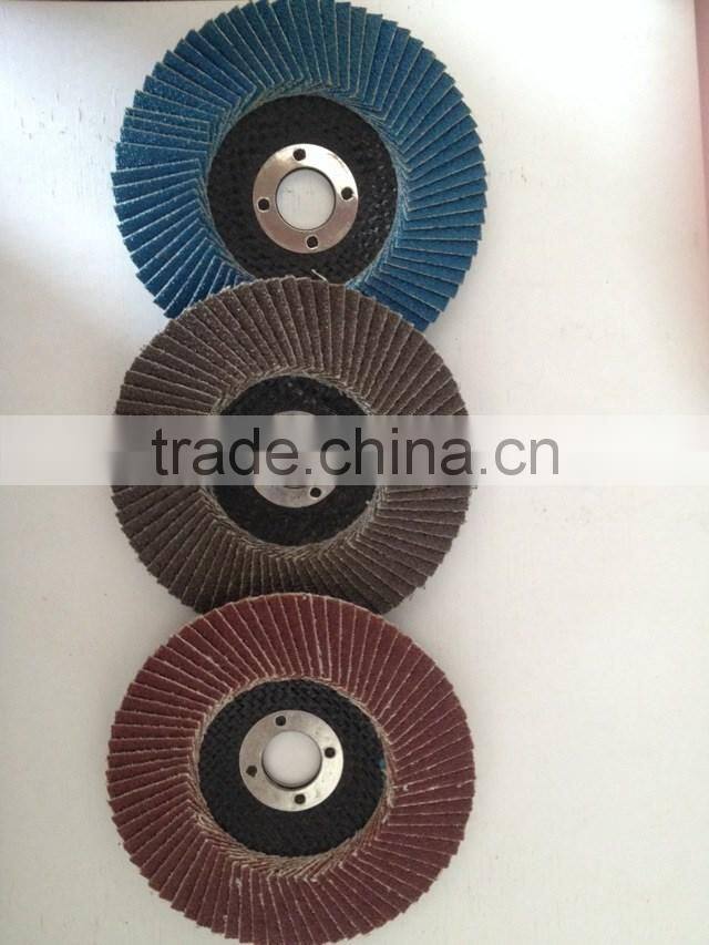 Zirconia Abrasive Mop Disc Machine Made Steady Quality Short EN12413 Quality Grinding Flap Wheel
