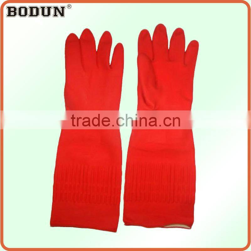 A3001 Long Red Rubber Househould Glove