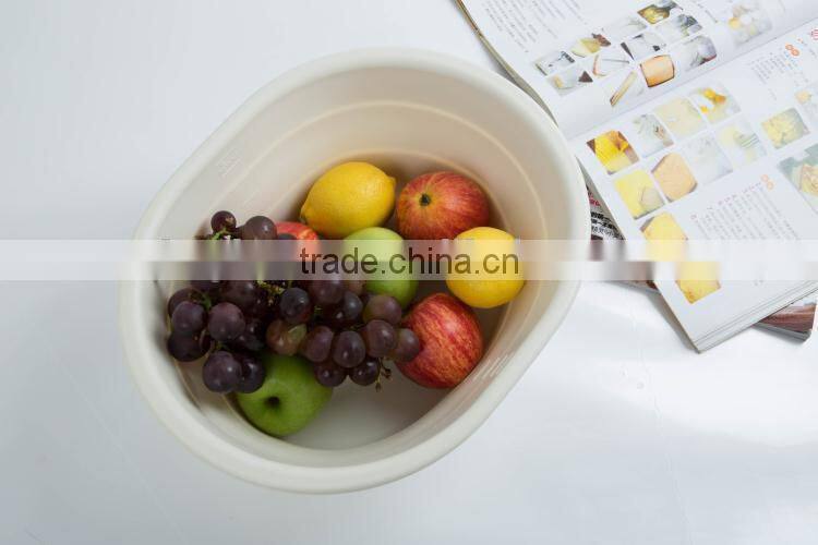 Fashionable collapsible salad bowl fruit wash bowl