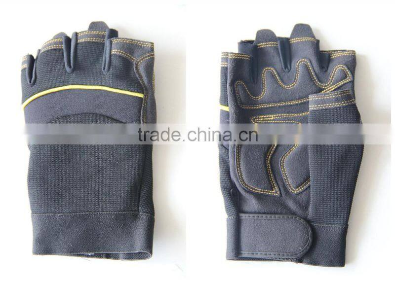 Fingerless Mechanics Gloves,Impact protection