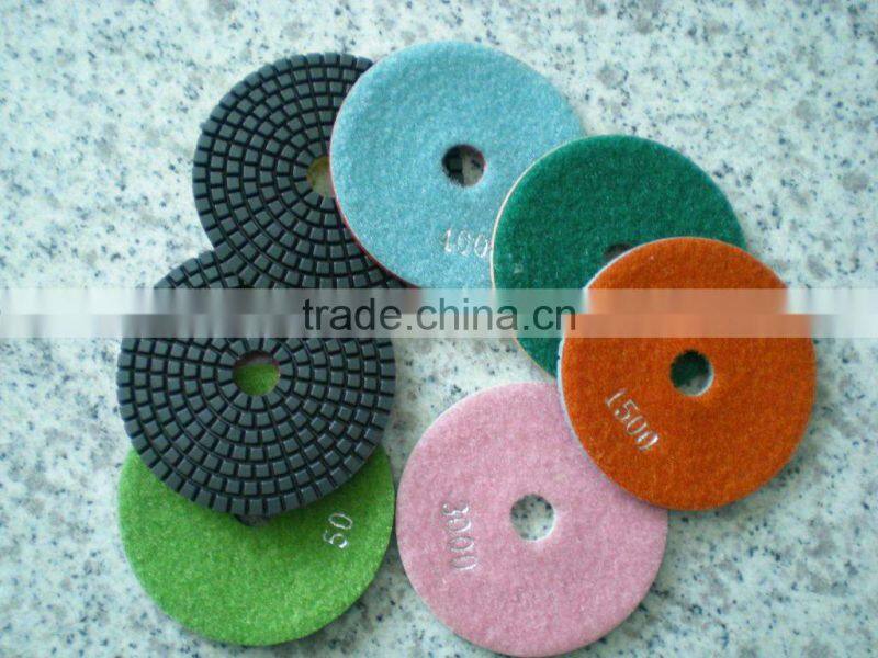 Premium Grade Wet 5" Diamond Polishing Pads Set