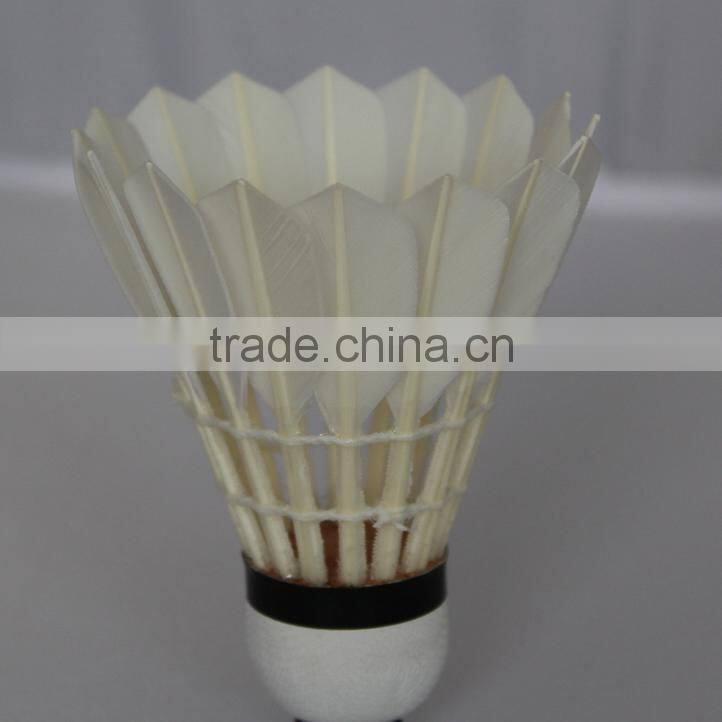 Super high quality Class A goose feather shuttlecock badminton for tournament