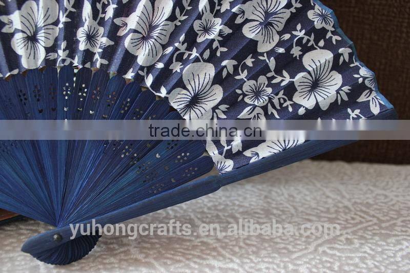 Bamboo crafts advertising fan for promotion