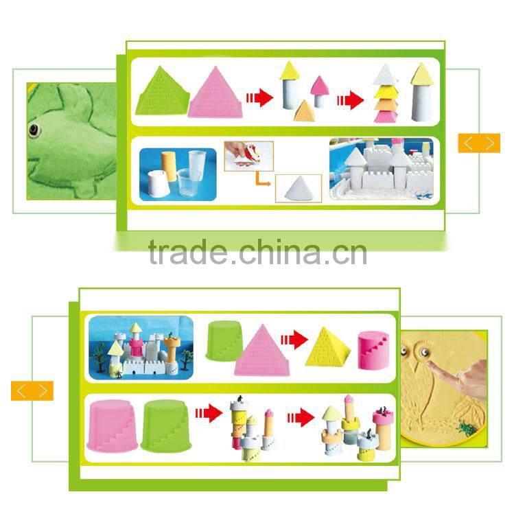 Best selling kids play set castle molds toy magic sand model