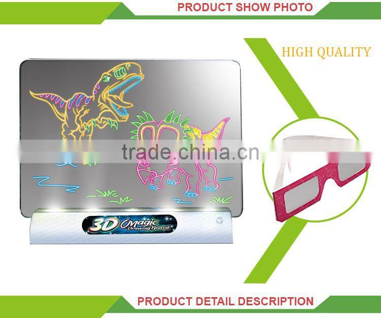 New design educational toy 3D kids erasable magnetic drawing board