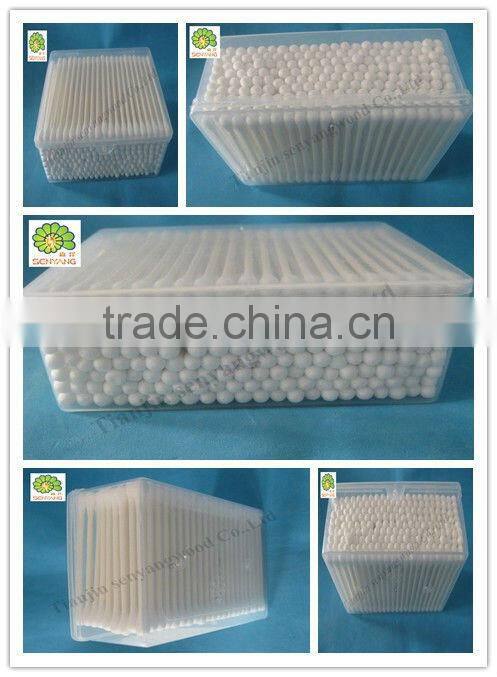 wooden medical make colored cotton swab holder