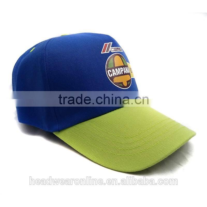 Collage Fabric Color Caps Sport Style Baseball Hats With Printed Logo