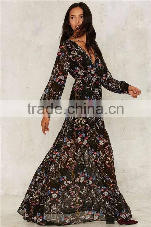 2017 Modern fashion printed girls dress names with pictures for summer